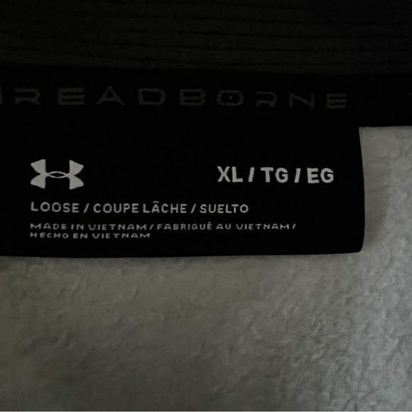 Under Armour Forest Camo Fleece Liner Sweatshirt 1/4 Zipper Size XL - Picture 6 of 13